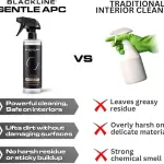 Blackline Car Leather Cleaner and Conditioner Care Kit with Microfiber Towel and Applicator Pad, Gentle APC and Leather Rehydrate, 2 16 Fl Oz Bottles for Leather Car Interiors