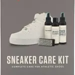 Sof Sole Shoe Care Kit with Cleaner, Shoe Shield Waterproofer and Scrub Brush for Sneakers and Boots
