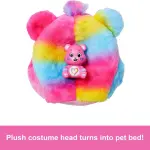 Barbie Cutie Reveal Care Bears Doll & Accessories, Series 2 Togetherness Bear with 10 Surprises Including Color Change & Mini Bear