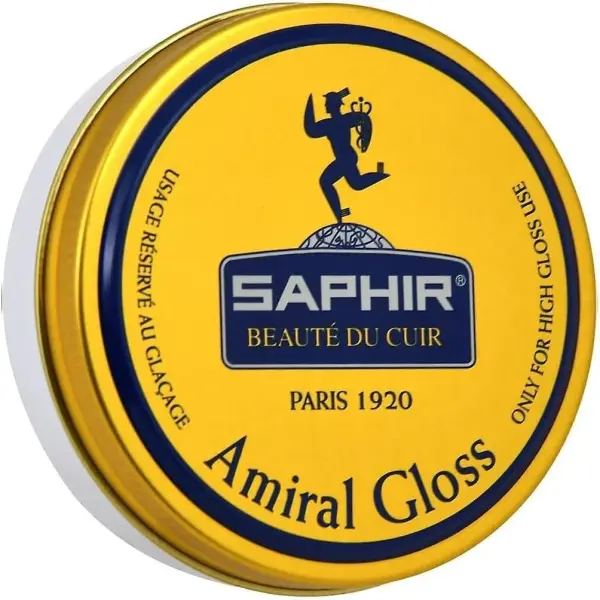 Saphir Amiral Gloss – Leather Shoe Care Polish Wax for High Gloss Mirror Shine for Dress Shoes - 50 ml