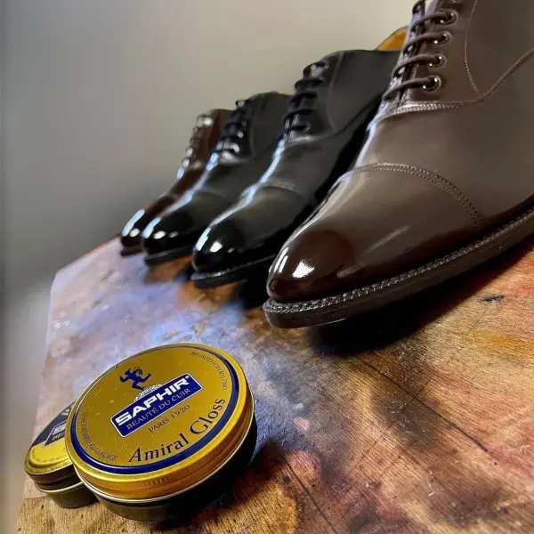 Saphir Amiral Gloss – Leather Shoe Care Polish Wax for High Gloss Mirror Shine for Dress Shoes - 50 ml