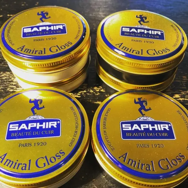 Saphir Amiral Gloss – Leather Shoe Care Polish Wax for High Gloss Mirror Shine for Dress Shoes - 50 ml