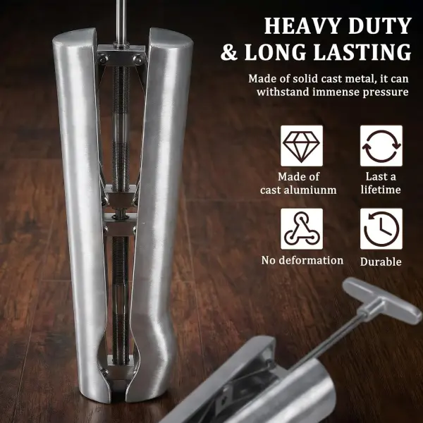 Professional Aluminum Boot Stretcher for Women and Men Aluminium Shoe Sretchers Relieves Tightness for Cowboy Tall Leather Western Work Hiking Boots