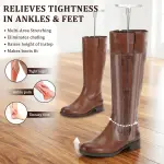 Professional Aluminum Boot Stretcher for Women and Men Aluminium Shoe Sretchers Relieves Tightness for Cowboy Tall Leather Western Work Hiking Boots