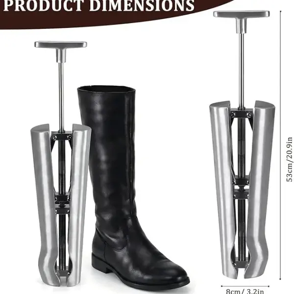 Professional Aluminum Boot Stretcher for Women and Men Aluminium Shoe Sretchers Relieves Tightness for Cowboy Tall Leather Western Work Hiking Boots