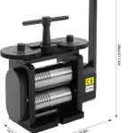 3in1 Press Tool Rolling Mill, Machine Jewelry Making Manual Combination Hand Crank Tableting Flatten Machine Tool, for Arts, Crafts & Sewing, DIY
