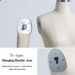 Adjustable L-Shape Foam Dress Form Mannequin with Arms - Soft Tailoring Dummy, Pin-Friendly Half Body Female Dressmaking Tool for Sewing & Craft Projects