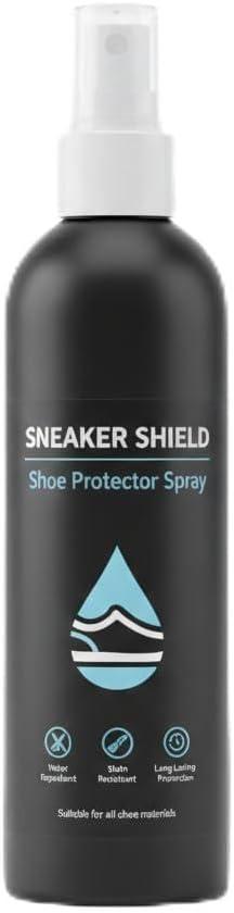 Meuvcol Shoe Protector Spray, 17.6 Fl oz Water Repellent & Stain Guard for Sneakers, Suede, Leather, Boots & Canvas, Shoe Protection Spray Kit with Towel & Silicone Gloves