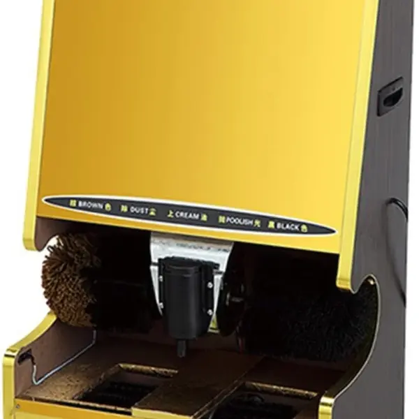 Shoe Shine Machine Automatic Metal Leather Shoe Shine Machine Combo Brush with Electric Induction Mall (Color: Style 1) (Style 1) (Style 1)