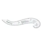 Generic 7Pcs Sewing Ruler Tailor Set, Clear High Accuracy Scale Acrylic Clothing Ruler, Pattern Drafting Tool with Transparent Fashion Design, Ideal for Sewing & Tailoring