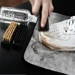 Shoe Cleaner Kit for Sneaker, Cleaning Kit, Sneaker 10Oz with 3 Brush & Microfiber Towel Included, Shoe, Suede, Boot, Canvas, PU, Fabric, etc,Clear,(Madala-SC-210201)