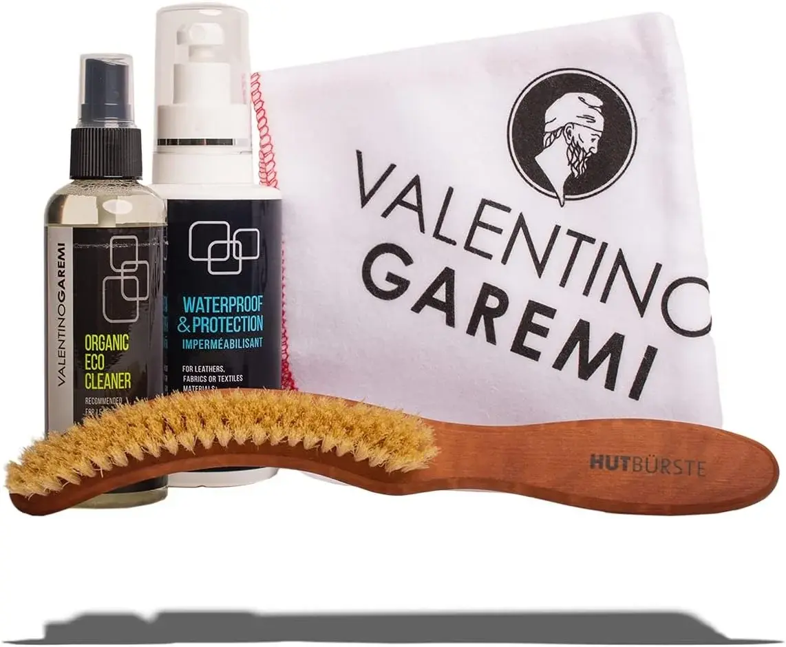 Hat Care Kit – Cleaning & Protection Set for Fedora, Panama & Felt Hats – Includes Brush, Cloth & Care Solutions
