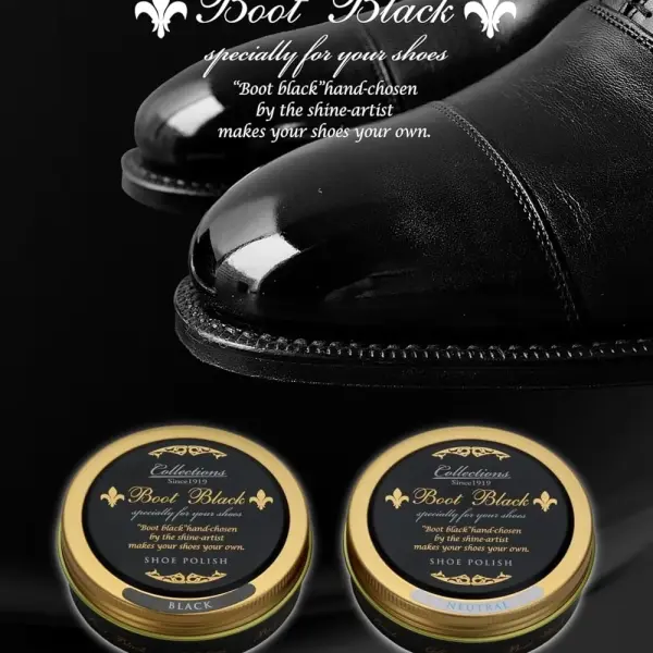 Boot Black Collections Shoe Polish – Hard Wax for High Shine- Made in Japan