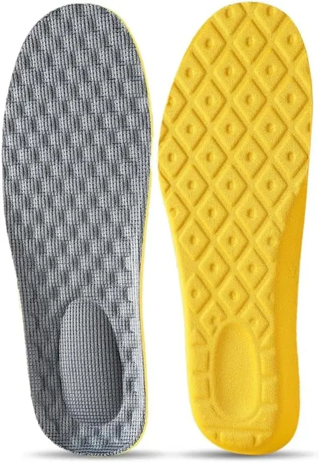 JSEIAJB Memory Foam Sport Support Insert Feet Care Insoles for Shoes Men Women Orthotic Breathable Latex Sports