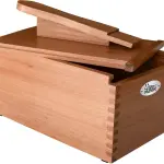 FOOTMATTERS Shoe Shine Valet Box - Hardwood Boot & Shoe Care