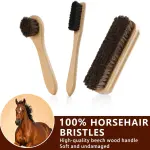 12 PCS Shoe Polish Kit - Horsehair Brushes, Black Brown Neutral Polish,Mink Oil Conditioner for Shoes,Polishing Cloth, Leather Boots Shine Care Kit ﻿Gift for Men Cowboy Husband Dad