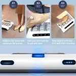 Automatic Electric Shoe Polisher & Cleaner, Induction Sole Cleaning Machine, Waterless 1000PA Suction, Quick 5s Wipe, Ideal for Home & Office Use