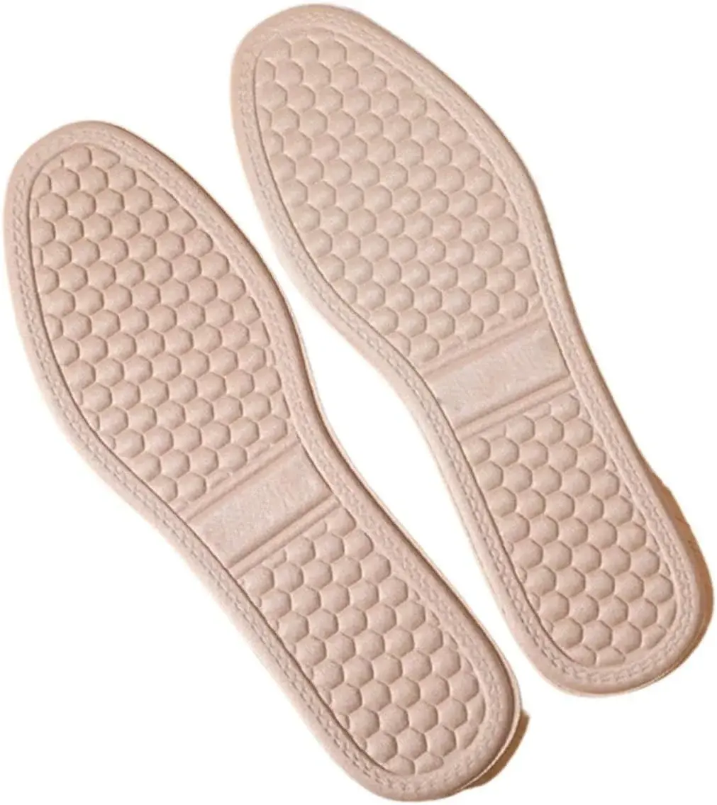JSEIAJB Insoles Soft Shoes Pad Absorb-Sweat Breathable Comfort Cotton Insert Men Women