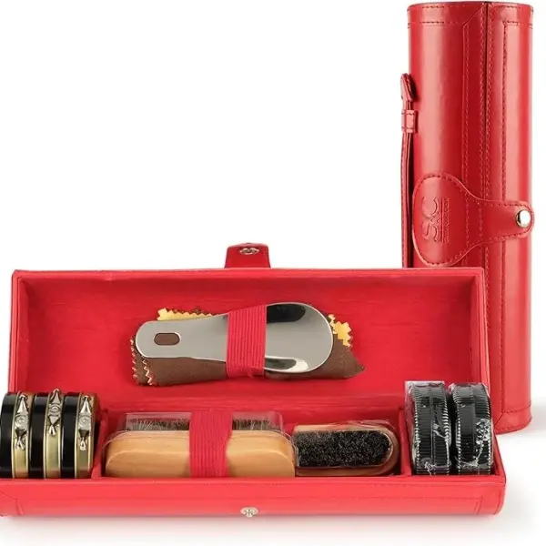 Stone and Clark Original Shoe Polish & Care Kit - Leather Shoe Shine Kit for Men & Women