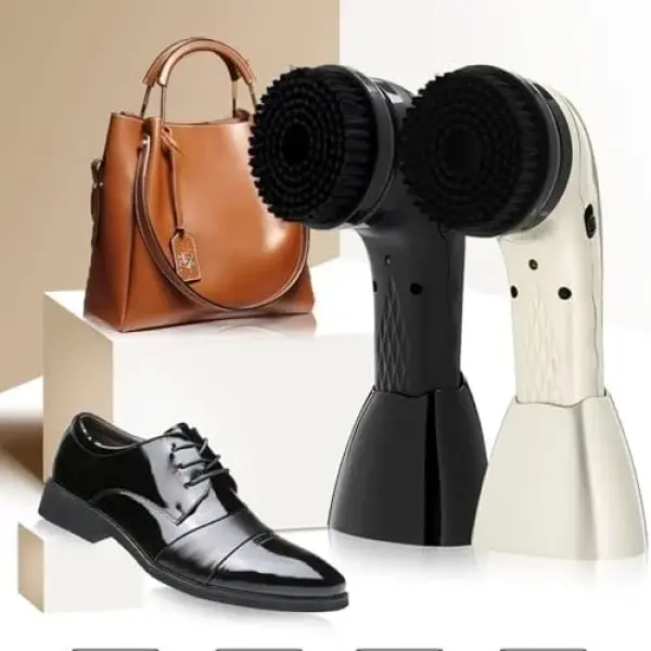 Rechargeable Electric Shoe Cleaner Brush Kit - 6 Replaceable Heads, Swivel Design & Advanced Cleanse Technology for Shoes, Boots, Bags & Sofas - Ultimate Cleaning Solution