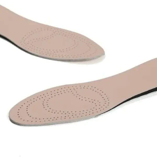 JSEIAJB Reversible Cushioned Sweat Absorbent Insole Comfortable Breathable Reversible Cowhide Insole