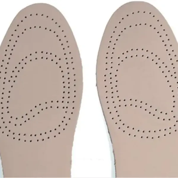 JSEIAJB Reversible Cushioned Sweat Absorbent Insole Comfortable Breathable Reversible Cowhide Insole