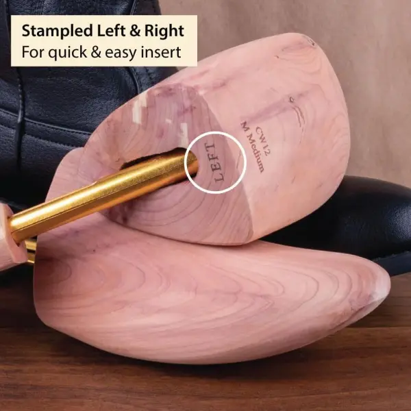FootFitter Western Cedar Boot Tree for Cowboy Boots, Shoe Trees for Men & Women, USA-Grown Cedar Preserves Shape & Freshness
