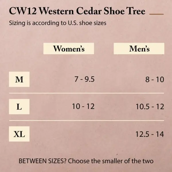 FootFitter Western Cedar Boot Tree for Cowboy Boots, Shoe Trees for Men & Women, USA-Grown Cedar Preserves Shape & Freshness