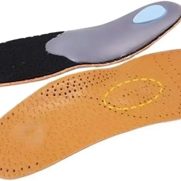 JSEIAJB Leather Orthotic Insole for Flat Feet Support Orthopedic Shoes Sole Insoles for Suitable Men Women