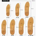 JSEIAJB Leather Orthotic Insole for Flat Feet Support Orthopedic Shoes Sole Insoles for Suitable Men Women