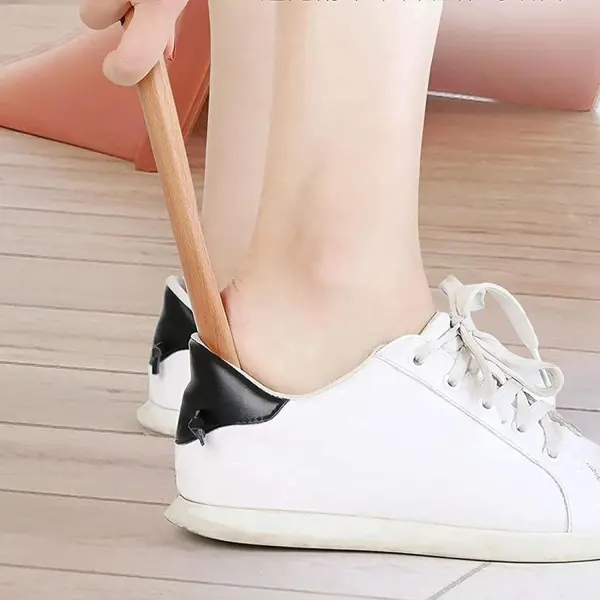 Metal Shoe Horn-Long Shoe Horn Wooden Shoehorn Various Sizes Suitable for All Kinds of People