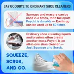 POYCHI Shoe Cleaner Kit – Portable Sneaker Soles Scrubber Rag for Leather, Suede & More