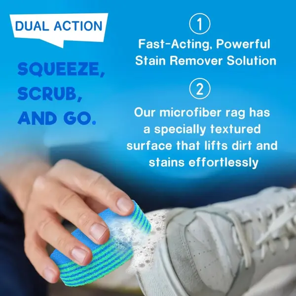 POYCHI Shoe Cleaner Kit – Portable Sneaker Soles Scrubber Rag for Leather, Suede & More