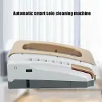 Automatic Boot Scraper, Electric Household Shoe Washing Machine, Shoe Sole Cleaning Machine, Fully Automatic Intelligent Shoe Sole Cleaning Machine, Built-in Battery (Color : Red)