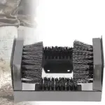 Heavy-Duty Boot Cleaner Brush - Floor-Mount Scraper and Scrubber with Handle for Easy Dirt Removal from Shoes and Boots