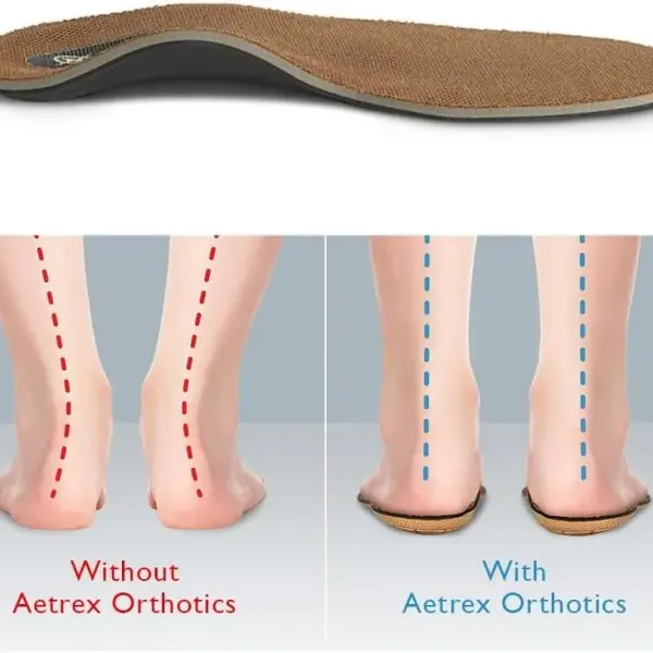 Aetrex Men's Memory Foam Insoles Arch Support Inserts - Orthotic Plantar Fasciitis Insoles Foot Pain Shoe Insoles Men - Boot and Shoe Inserts for Walking All Day