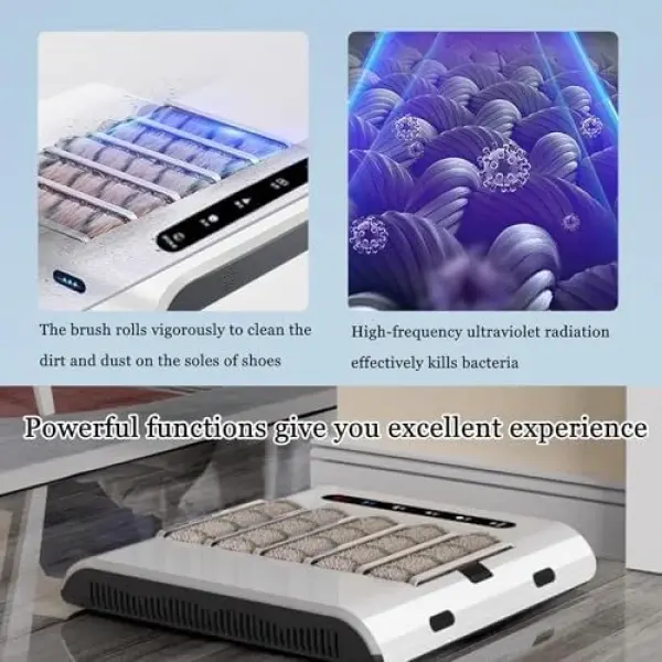Rechargeable Automatic Shoe Sole Cleaner - 260RPM Induction Polisher, Fast 5s Cleaning Brush for Home & Office, Effortless Shoe Care, Quick & Efficient Footwear Maintenance