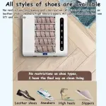 Fully Automatic Electric Shoe Polisher - Waterless Sole Cleaning Machine, Suction Induction Cleaner, 500 RPM Rechargeable Brush for Effortless Shoe Care