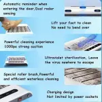 Fully Automatic Electric Shoe Polisher - Waterless Sole Cleaning Machine, Suction Induction Cleaner, 500 RPM Rechargeable Brush for Effortless Shoe Care