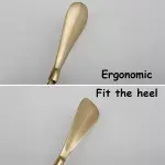 Shoe Horns, Long Handle Metal Shoehorn Brass Shoehorn for Men Women Kids Seniors
