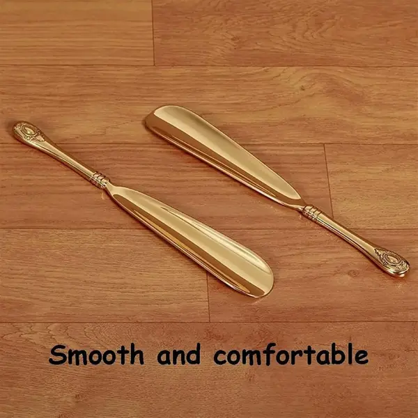 Shoe Horns, Long Handle Metal Shoehorn Brass Shoehorn for Men Women Kids Seniors