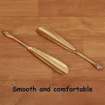 Shoe Horns, Long Handle Metal Shoehorn Brass Shoehorn for Men Women Kids Seniors