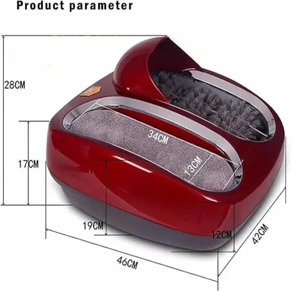 JSEIAJB 220V Fully Automatic Intelligent Shoe Sole Cleaning Machine Polishing Equipment Cleaner Instead of Covers(D)