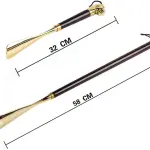 Long Handle Shoe Horn and Boot Spoon Easy Wear Helper Shoehorns for Seniors and Adults with Wide Feet Durable Shoe Wearing Tool for Shoes and Boots,Horse58