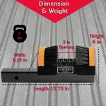 SCRUSHER Hitch Mounted Original Boot & Shoe Cleaner for 2" Receiver - Made in America Portable Outdoor Boot Scrubber, Shoe Cleaning Brush - Helps Keep RVs, Trucks, or SUVs Clean All Year Round