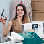 Bernette B79 Sewing Embroidery Machine Combo | Touchscreen LCD Display | Includes $500 Embroidery Kit | Quilting Presser Feet Bobbins Needle Threader LED Light
