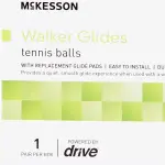 McKesson Walker Glides, Tennis Balls, Replacement Glide Pads, 10 Pairs