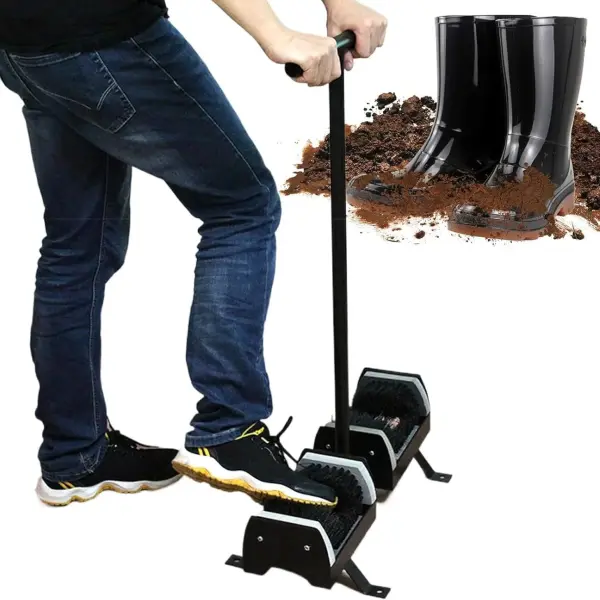 Shoe Scraper Boot Brush - Outdoor Mud Cleaner Tool, Deep Cleaning Shoe Scrubber for Boots, Removes Dust & Dirt from Soles - Ideal for Gardens, Courts & Indoors
