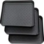 Flower Vase 3PCS Flower Pot Tray Plastic Tray Shoe Drip Mat for All Weather Indoor Or Outdoor Rain Dirty Boots Seeds Garden Tools Flower Care Home Décor