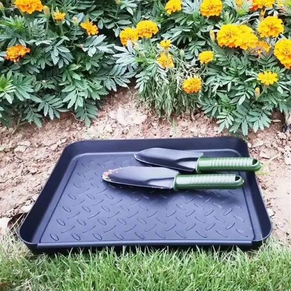 Flower Vase 3PCS Flower Pot Tray Plastic Tray Shoe Drip Mat for All Weather Indoor Or Outdoor Rain Dirty Boots Seeds Garden Tools Flower Care Home Décor